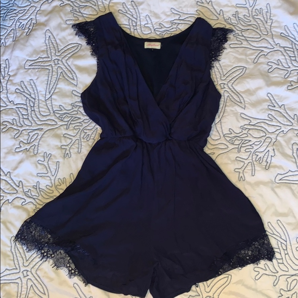Navy Romper